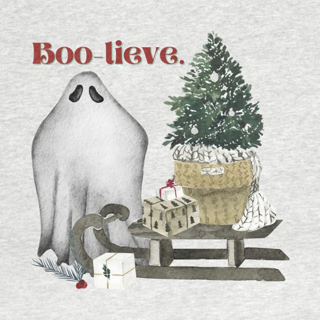 Boo-Lieve (Believe) Holiday Winter Ghost by TheMavenMedium